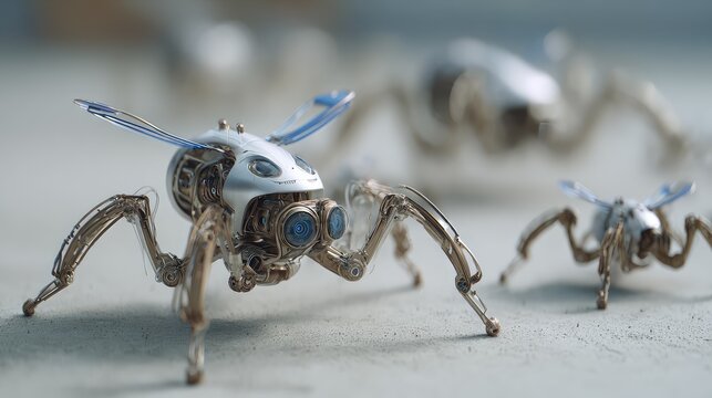 Robotic insect swarm exploring new smart technology