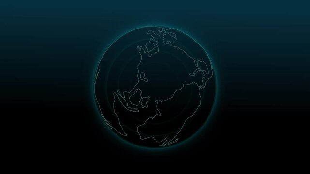 Wireframe globe clean digital background design for global visuals. Wireframe globe connectivity concept for network scenes. Wireframe globe category element.