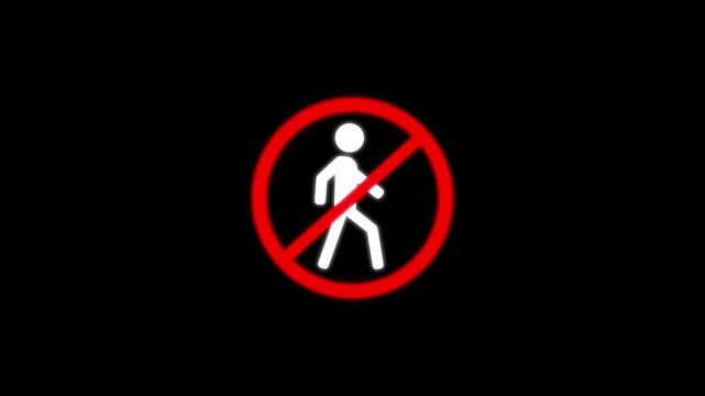 Pedestrian icon symbol clean digital interface design for navigation systems. Pedestrian icon symbol safety concept for urban interaction. Pedestrian icon symbol UI category element.