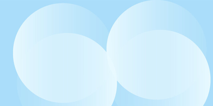 Latar belakang spanduk minimalis abstrak, pastel berwarna, biru dan putih gradasi. Gaya efek lingkaran seni sederhana geometris