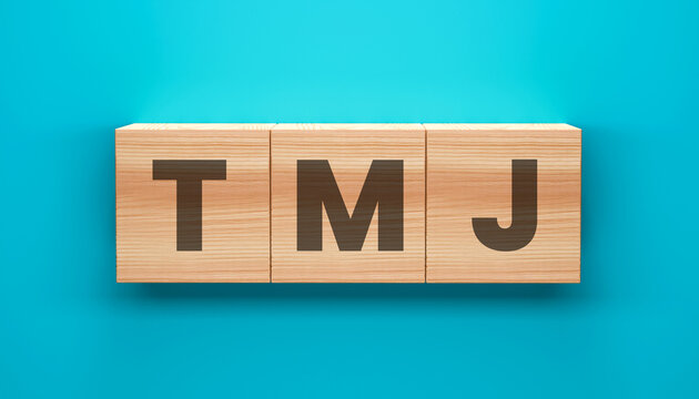 TMJ Disorder Awareness Concept Using Wooden Letter Blocks Highlighting Temporomandibular Joint Health Dental Care Jaw Pain Treatment And Medical Education