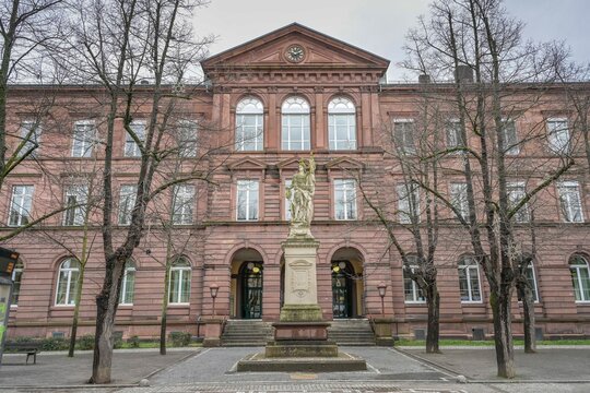 Friedrich Realschule, Altbau, Pfinztalstra&szlig;e, Altstadt, Durlach, Karlsruhe, Baden-W&uuml;rttemberg, Deutschland