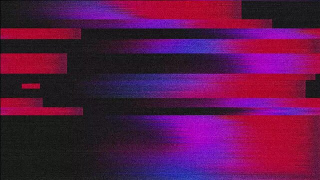 Glitch noise static television. CRT tv screen no signal glitch effect