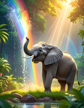 Elephant rainbow