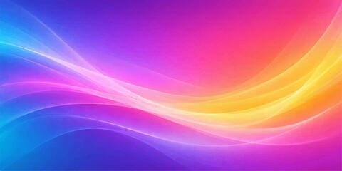 A vibrant abstract background vector features smooth pink and purple fractal waves and colorful light curves in a flowing artistic design pattern © Rehaan