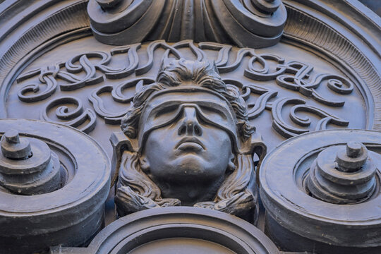 Justitia, Kriminalgericht, Turmstra&szlig;e, Moabit, Mitte, Berlin, Deutschland