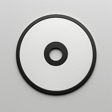 Minimalist blank cd cover design