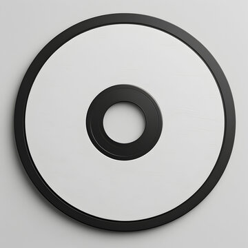 Minimalist blank cd cover design