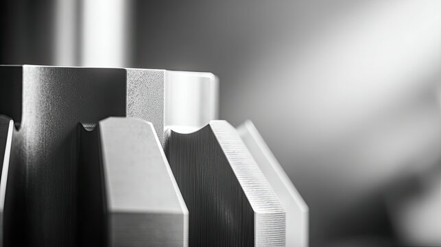 Metal gear teeth demonstrating precision engineering and industry