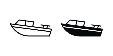 Naklejka premium Boat icon - vector illustration eps10