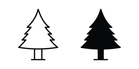 Fototapeta premium Christmas tree icon - vector illustration eps10