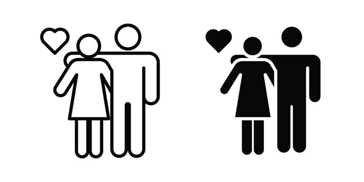 Couple icon - vector illustration eps10