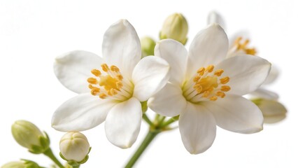 Fototapeta premium White flowers with yellow centers