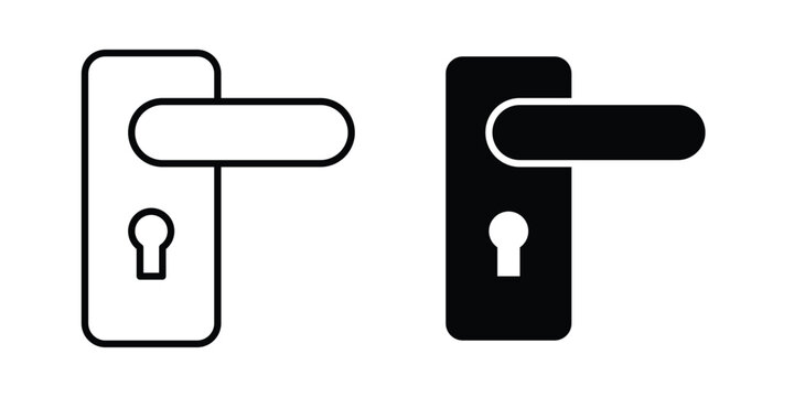 Door handle icon - vector illustration eps10