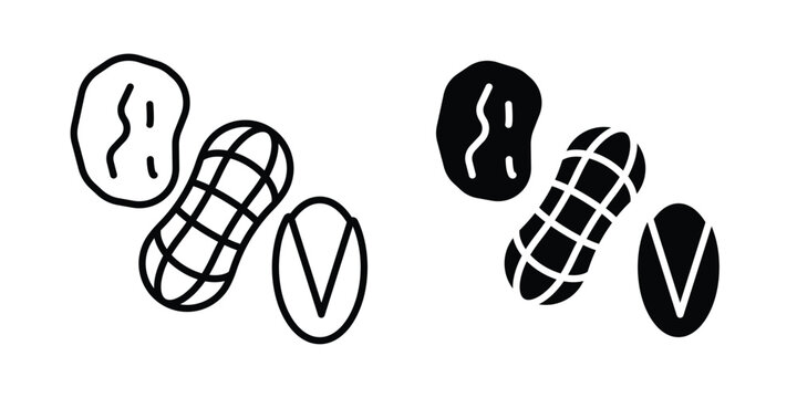 Dried fruit icon - vector illustration eps10