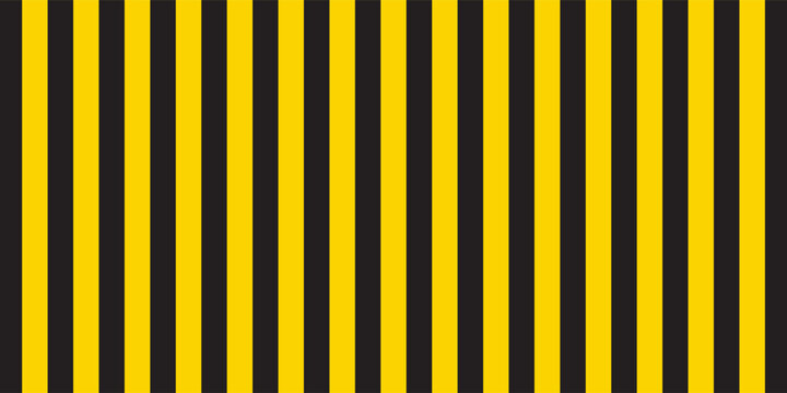 Yellow and black striped lines seamless pattern or texture. Under construction and safety background.