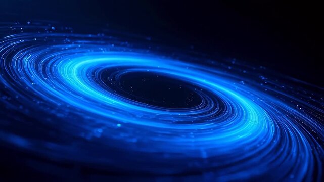 Blue spiral light pattern