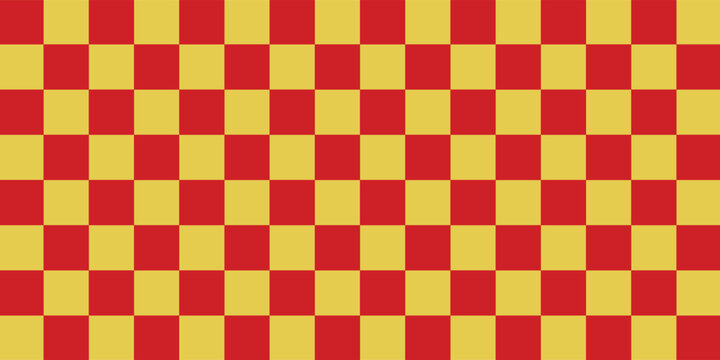 chess board pattern gold and red. seamless geometric pattern with triangles, red diamond checkerboard repeat pattern, replete image, design for fabric printing