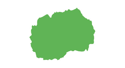Obraz premium A solid green irregularly shaped form dominates the visual space resembling a landmass or blot high quality professional