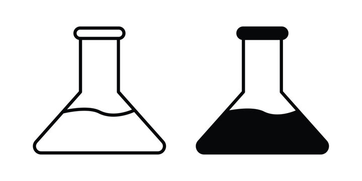 Laboratory flask icon - vector illustration eps10