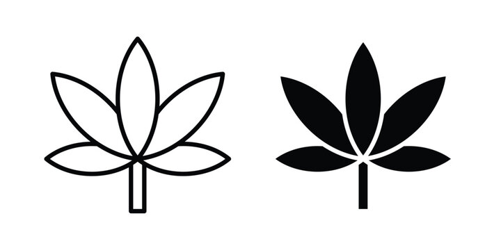Marijuana icon - vector illustration eps10
