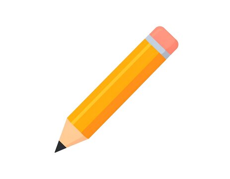 Simple yellow pencil graphic