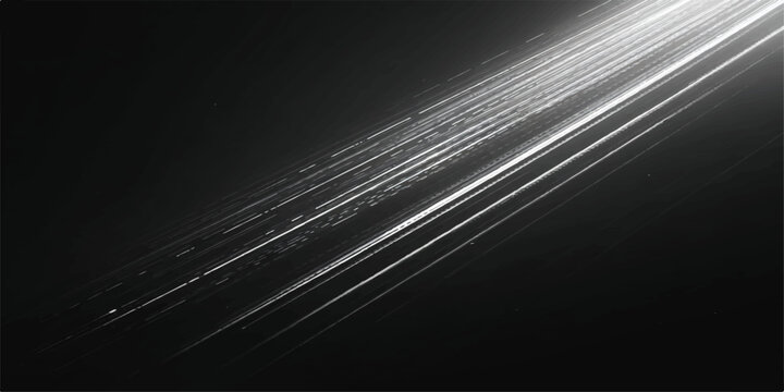 A futuristic digital wallpaper featuring an abstract black and white light design with motion lines and a 3d fractal wave pattern for a high-tech art backdrop