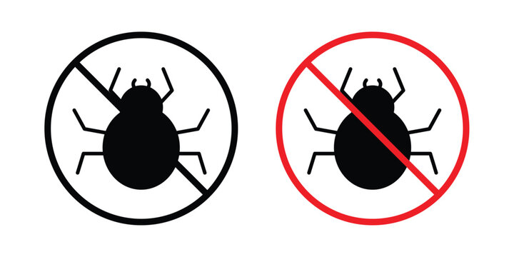 No Mite sign - vector illustration eps10