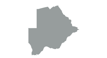 Obraz premium A grayscale depiction showcases the geographical outline of botswana highlighting its distinct national shape high quality professional detailed