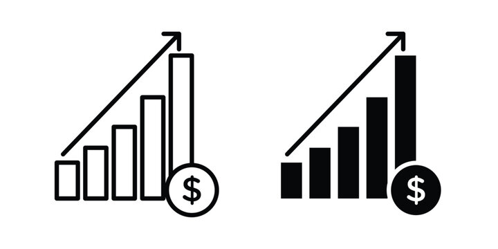 Profit increase icon - vector illustration eps10