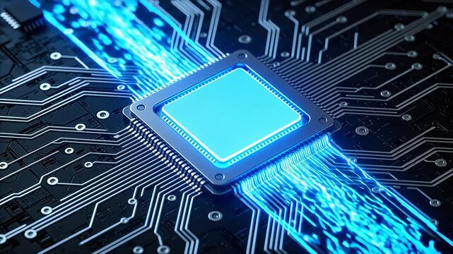 Microchip on Circuit Board