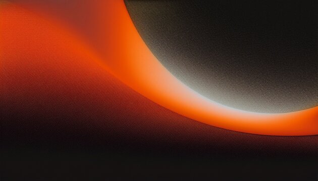 abstract grainy background dark dynamic banner backdrop orange white black glowing color gradient circle noise texture poster header wallpaper cover design