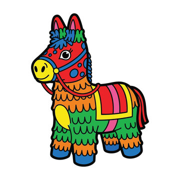 Colorful pi ata for cinco de mayo a festive tradition celebration image