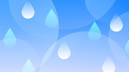  青 グラデーション 雨 水滴 パターン 抽象 背景 イラスト © fii