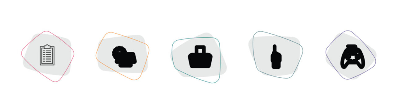 technology outline icon set. linear vector for ui, web and mobile. thin line summary, sun energy, hood icons.