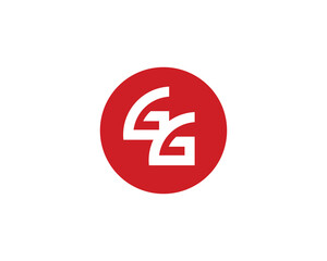 Fototapeta premium GG Logo Design. GG