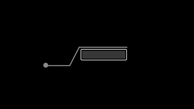 animated highlight text frame. title box