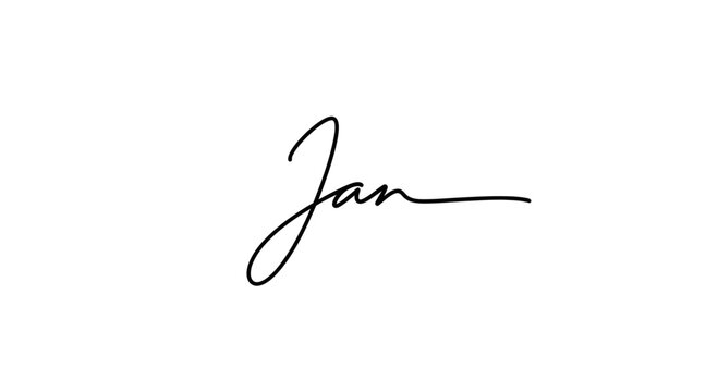 Handwritten Signature 'Jan' - Personal Identity, Autograph, Script Name