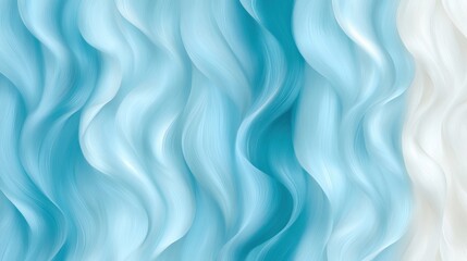 Fototapeta premium Wavy pattern of blue and white colors on a textured surface viewed closely