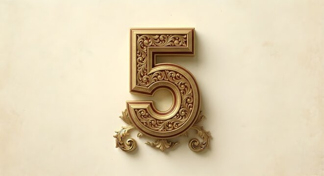 number five alphabet classic