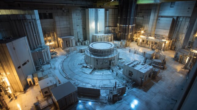 Nuclear power plant core preparing for operations