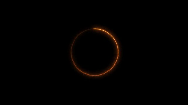 circle saber light text loading animation 4k video.
