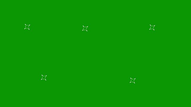 firework circle burst effect with shiny glowing lines and 4K,circle transitions blast on green screen background. shiny circle burst and firework explosion animation loop.