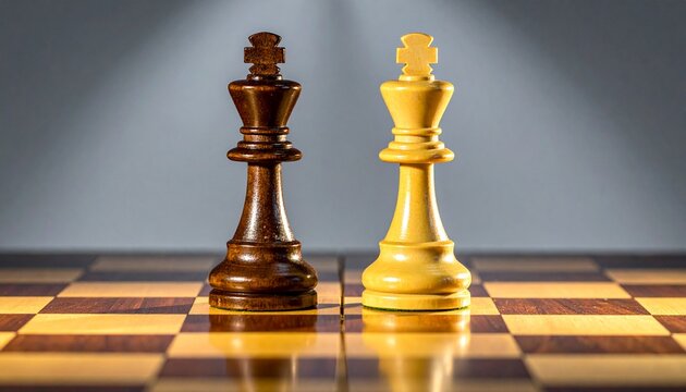 Chess game competition business concept