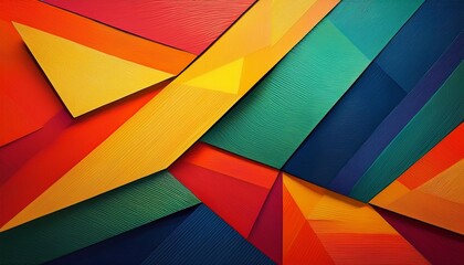 Fototapeta premium colorful geometric abstract background vibrant shapes textured surfaces modern design