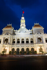 Fototapeta premium ho chi minh city saigon vietnam hotel de ville