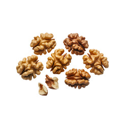 Obraz premium Homemade walnut and honey clusters arranged on a light surface