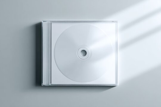 Elegant blue ray case template mockup