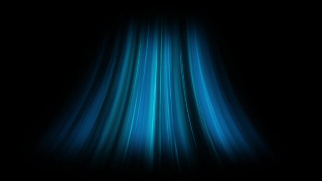 Cold Air Flow From Air Conditioner, Blue Light Streaks Cooling Background Animation. Ideal for energy efficiency, climate control, and refreshing airflow visuals.