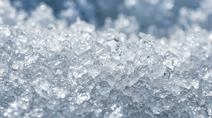 Obraz premium Ice Crystal Texture for Abstract Cold Winter Background